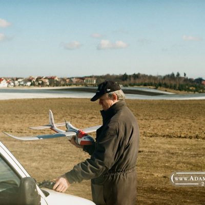 Gdańsk Oliwa, polanka modelarzy RC. Fotografia analogowa