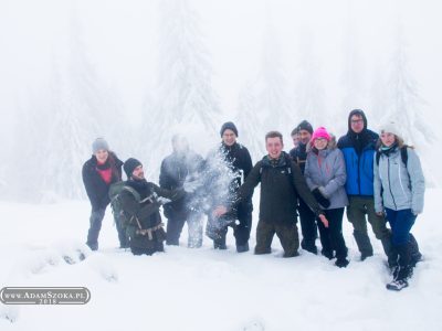 Beskid Mały, sylwester z AKT GDAKK. Polskie góry, Beskidy.