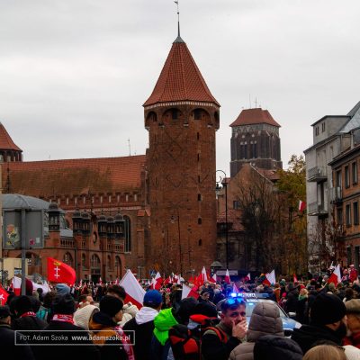 Gdańsk - parada z okazji Święta Niepodległości Święto Niepodległości i parada na starym mieście