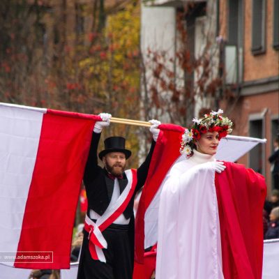 Gdańsk - parada z okazji Święta Niepodległości Święto Niepodległości i parada na starym mieście